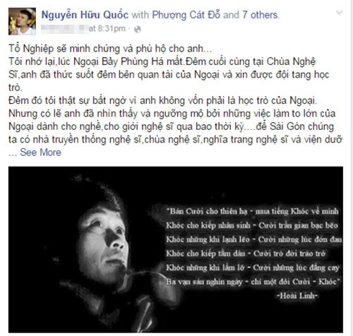 Loat sao Viet bao ve nha tho To nghiep cua Hoai Linh-Hinh-5